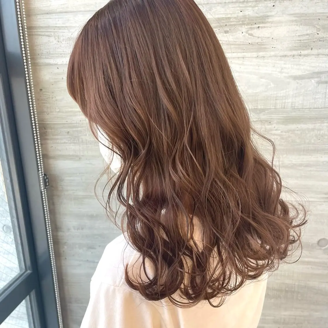 セミロング カラー ヘアカラー ParveMix￤ 大賀さつき🍨🤍のヘアスタイル