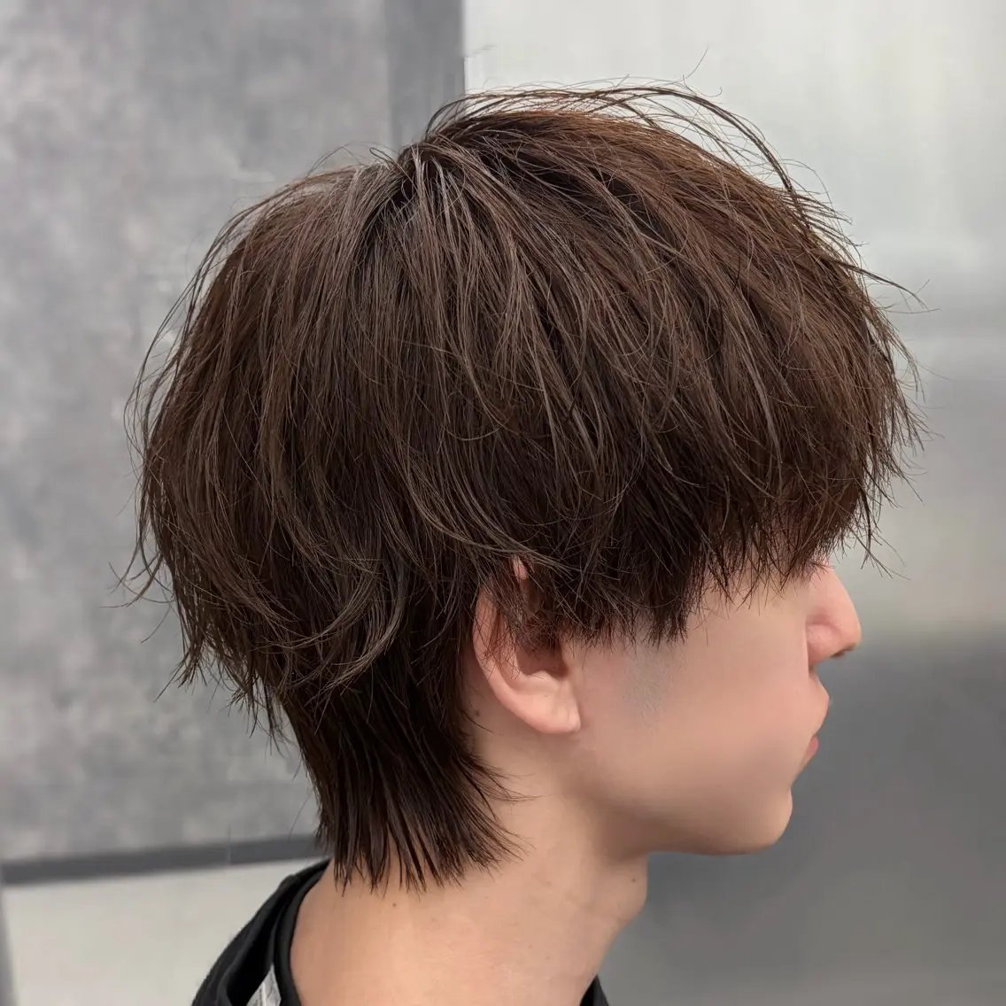 ミディアム カラー メンズ カット ヘアカラー トリートメント ʜᴀʀᴜᴋᴀ♱メンズ ウルフ/ブリーチのヘアスタイル