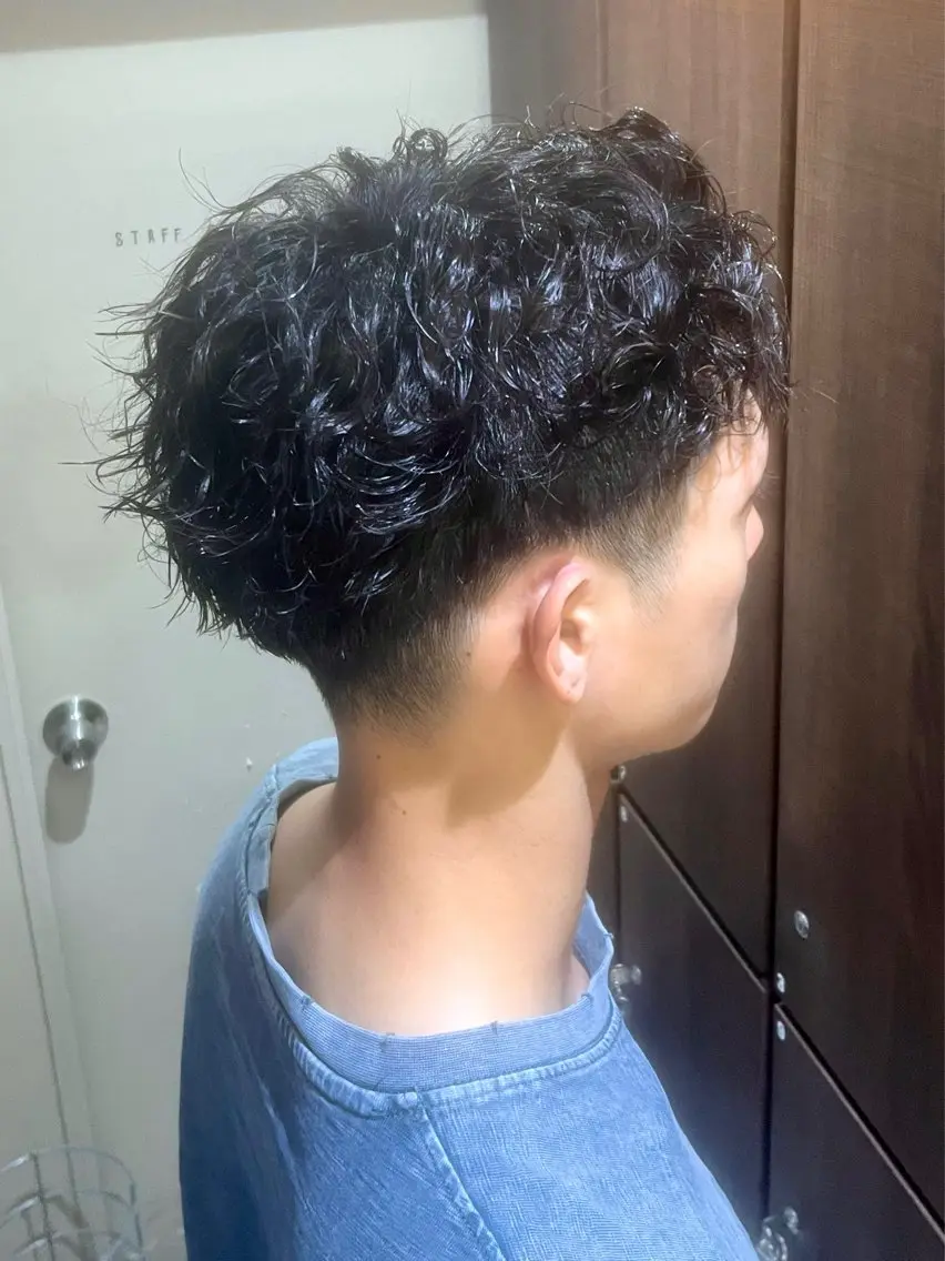 パーマ メンズ カット パーマ トリートメント 多系統似合わせ/ tsuburaのヘアスタイル