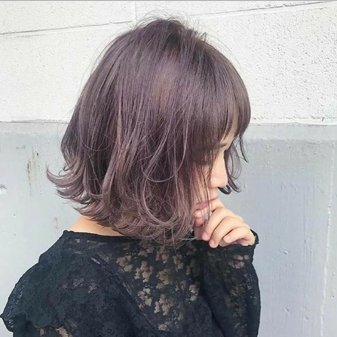 カラー ショート 透明感カラー ラベンダーカラー 🇰🇷韓国風艶髪✨ 髪質改善 倉岡しおんのヘアスタイル