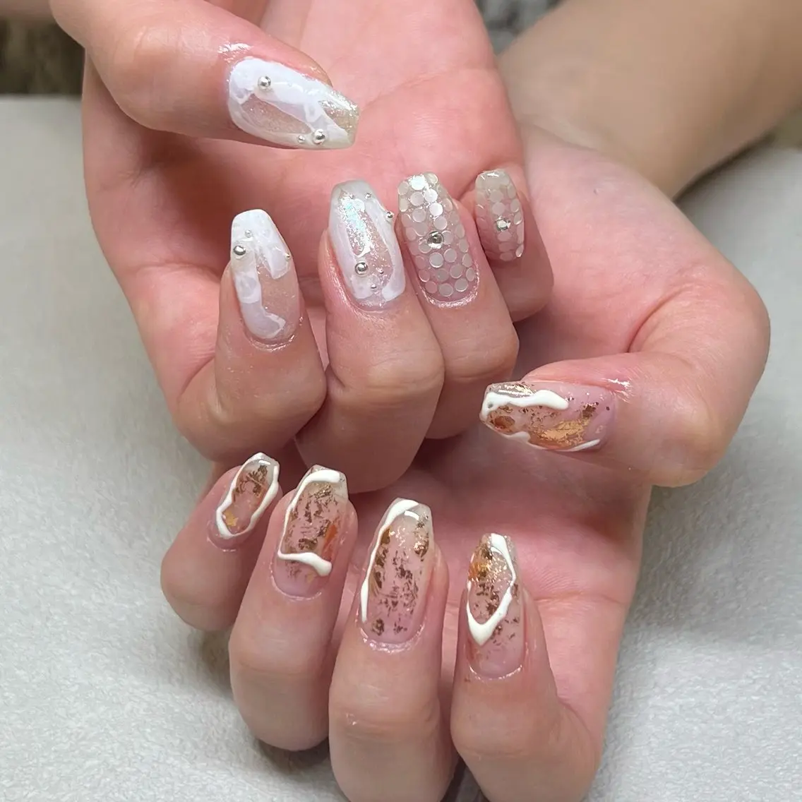 ネイル 持ち込み ハンドネイル 鶴田୨ৎmaison de NALIのネイルデザイン