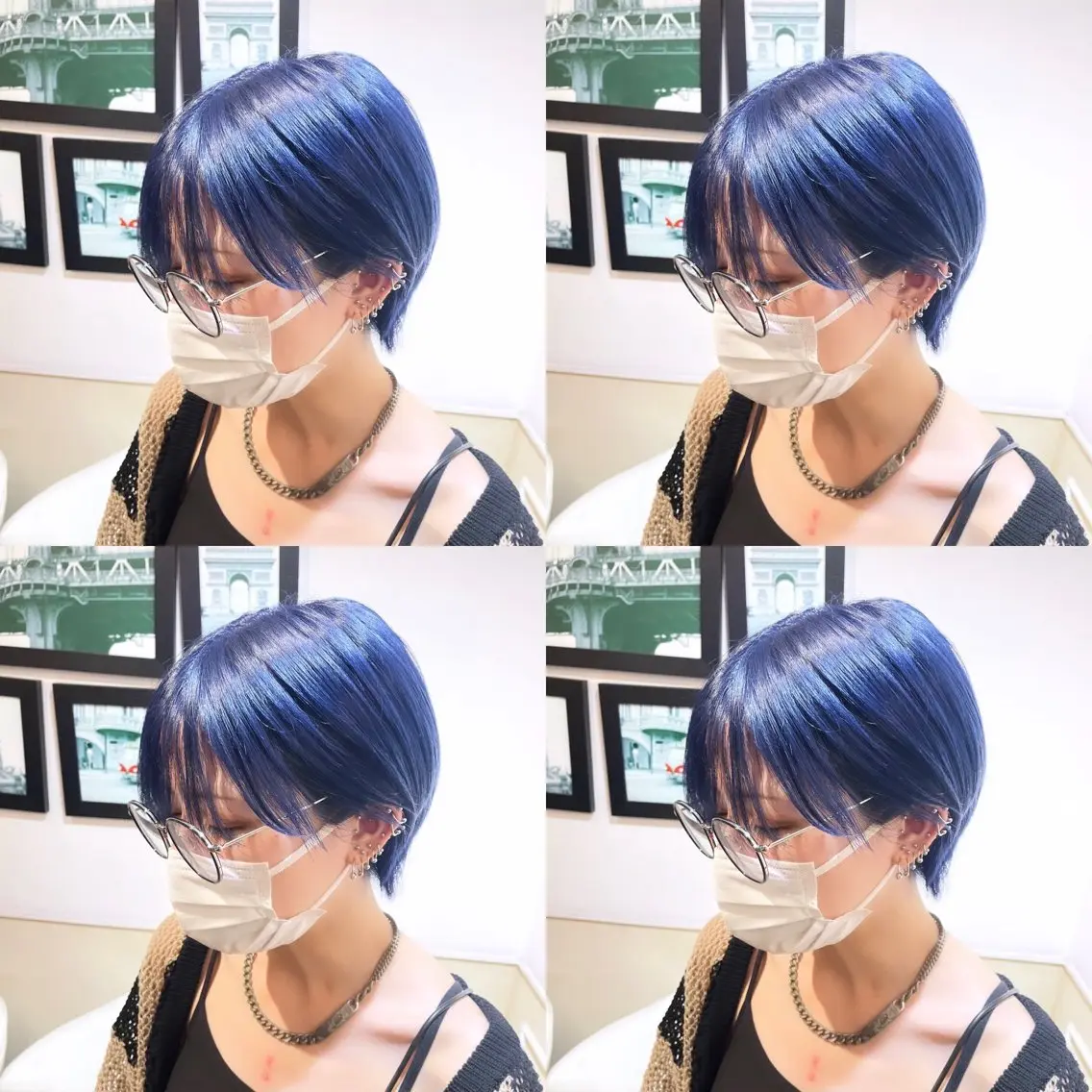 ショート カラー ネイビーカラー 🌟トップデザイナー 高橋🌟のヘアスタイル