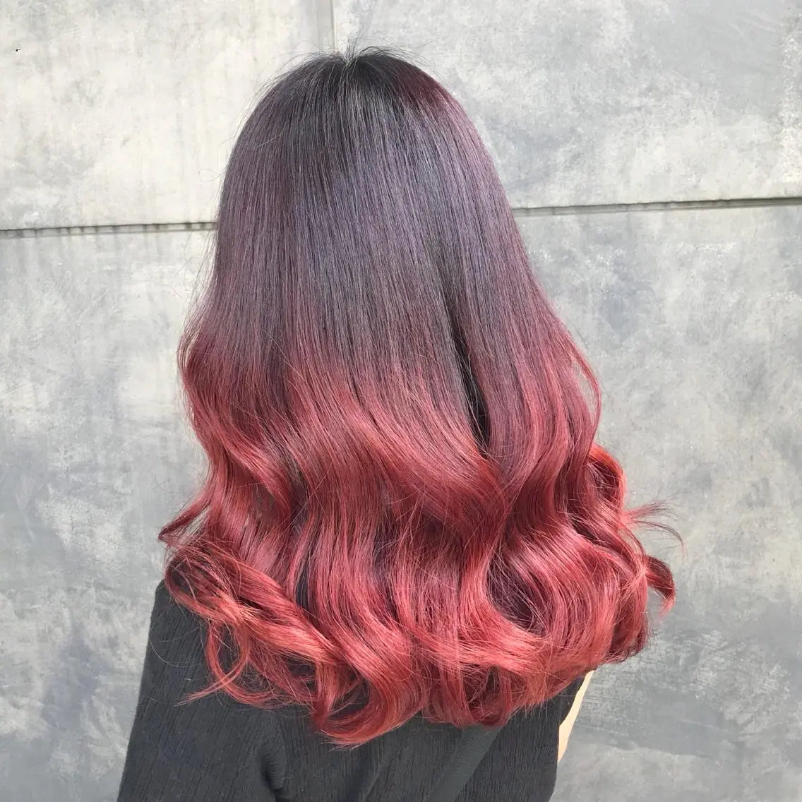 ロング カラー ブリーチ グラデーションカラー ピンクカラー ヨシンモリ ムルギョル巻き K-POP好き美容師 🇰🇷Kai.Yのヘアスタイル