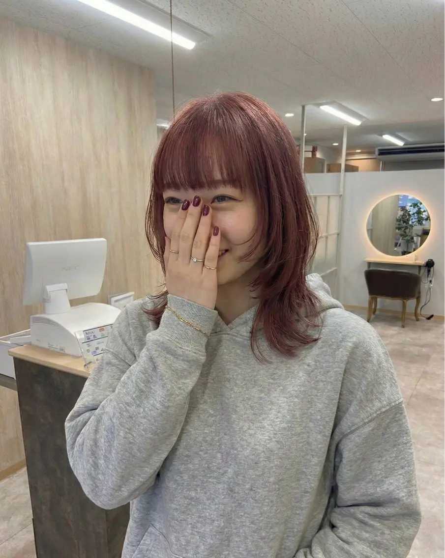 ミディアム カラー ヘアカラー 口コミ150件超え 💬☘️笹岡航太のヘアスタイル