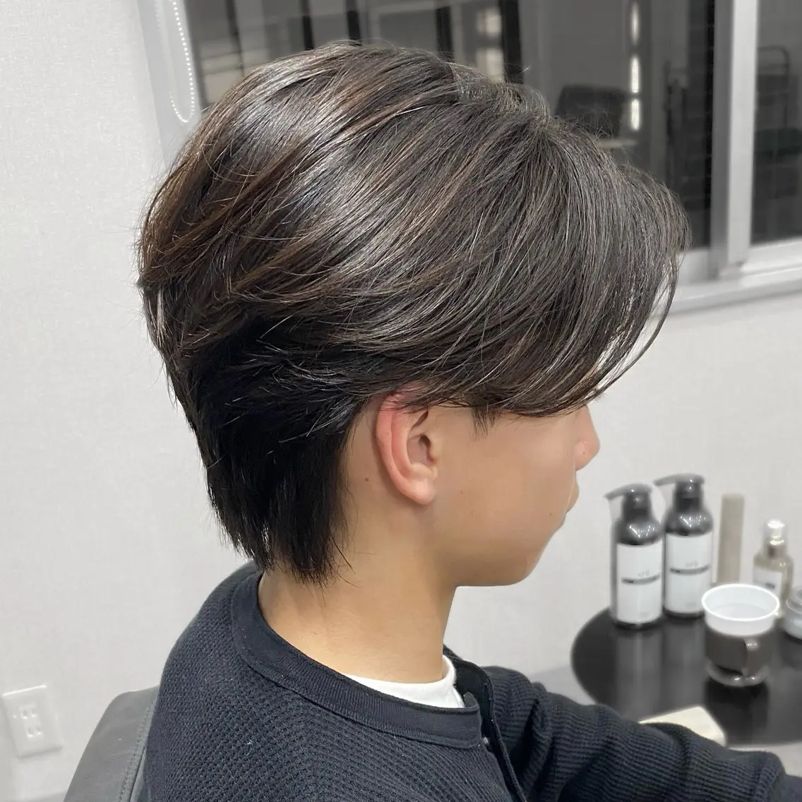 ショート メンズ センターパート メンズパーマ カット パーマ センターパート/ニ ュアンスパーマのヘアスタイル