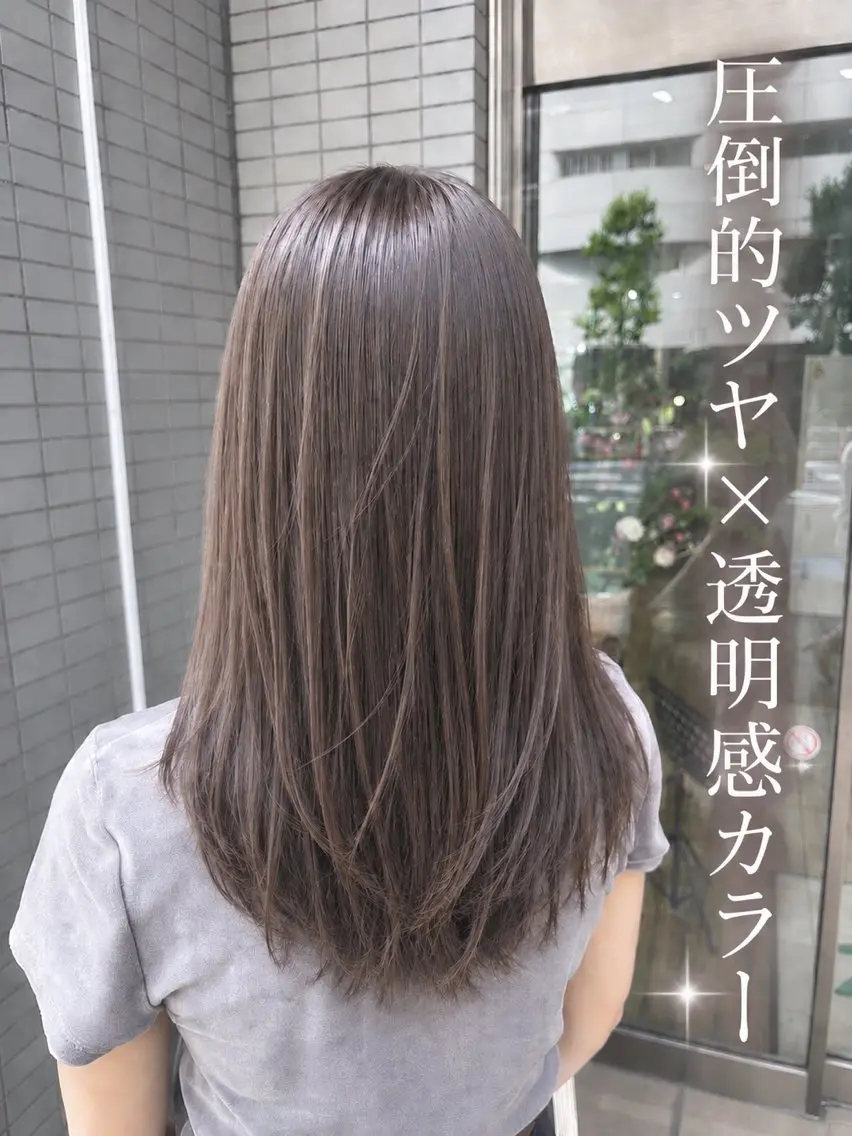 💎ご新規様💎似合わせ全体カット💇♀️➕派手すぎない!大人可愛い透明感カラー➕潤いチャージ艶玉トリートメント🫧✨の写真