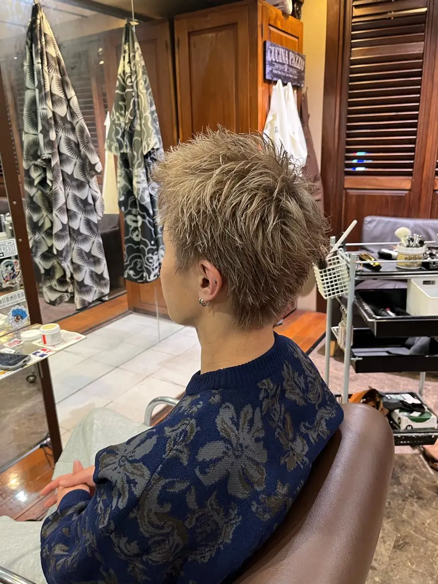 メンズ スパイキーショート メンズサロンLGC 店長YUSUKEのヘアスタイル