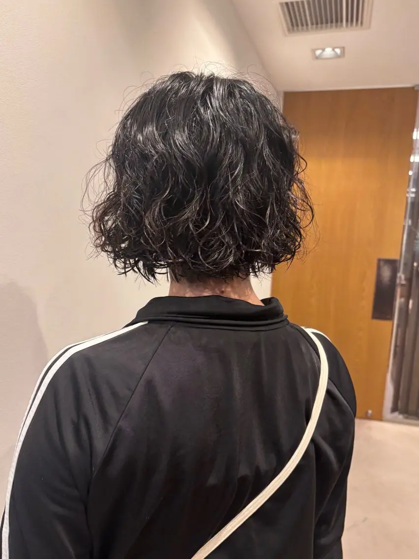 ショート パーマ オーガニックカラー/ 表参道/ルカのヘアスタイル