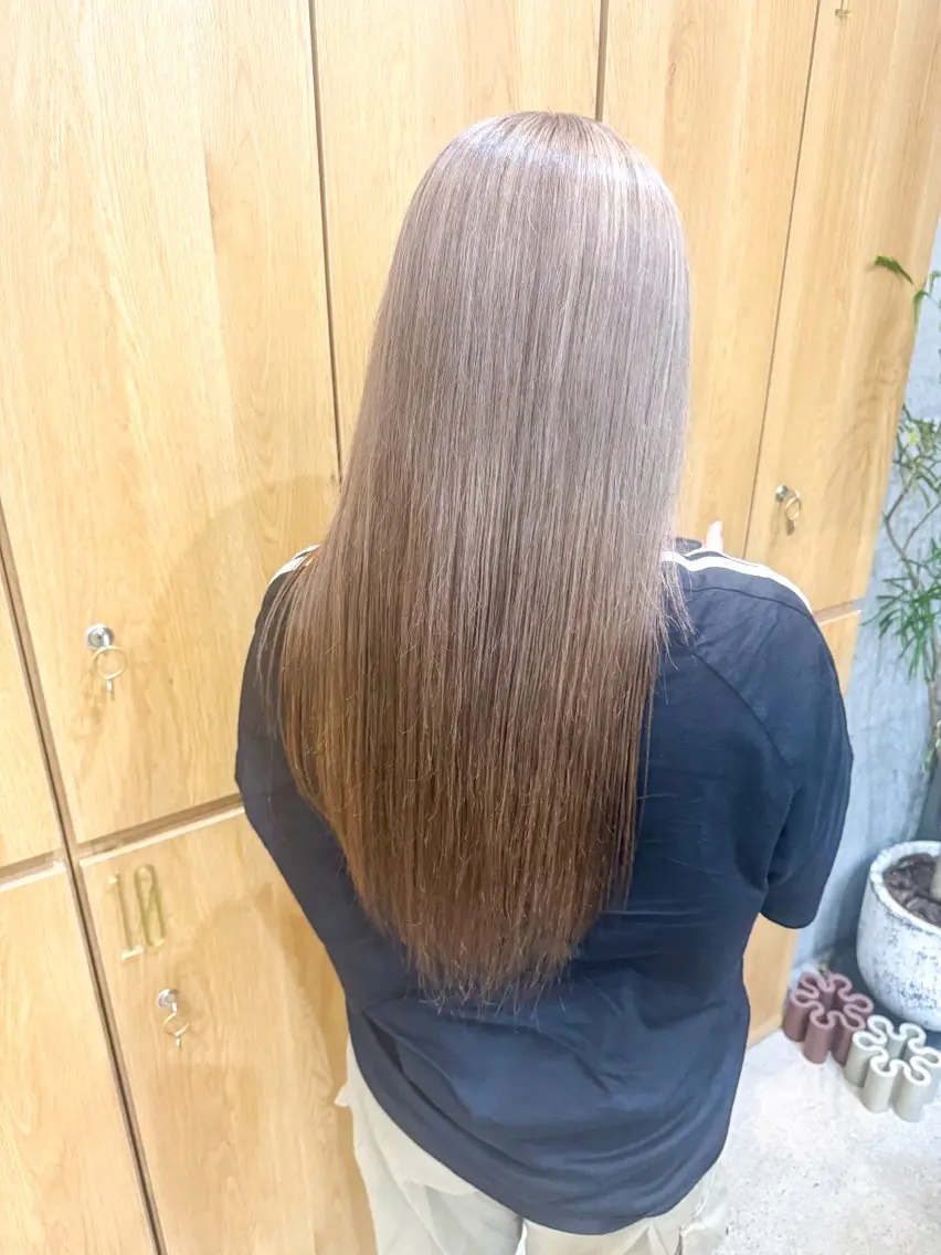 セミロング カラー 🫧髪質改善カラー 暖色カラー/桜🌸のヘアスタイル