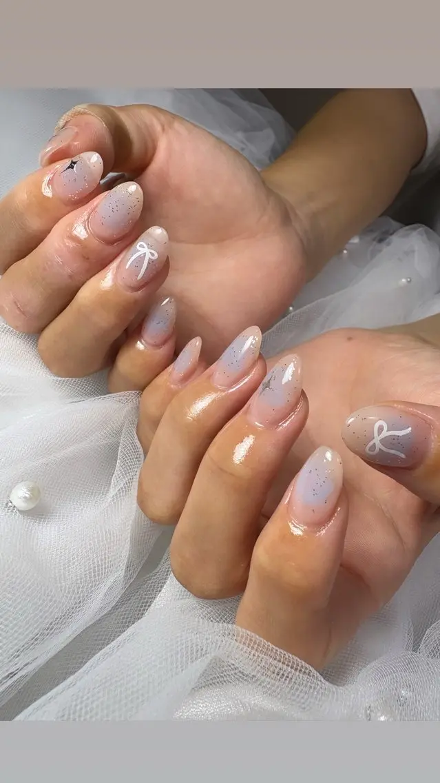 ショート 韓国風ヘア ハンドネイル salon de Belleのネイルデザイン