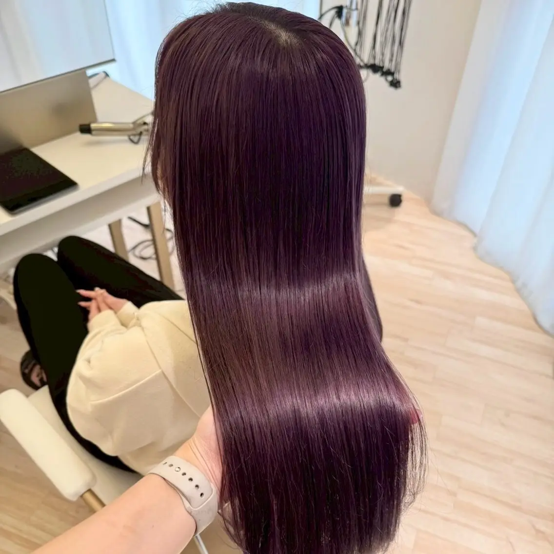 ロング カラー ヘアカラー ParveMix 楠本結菜💟のヘアスタイル