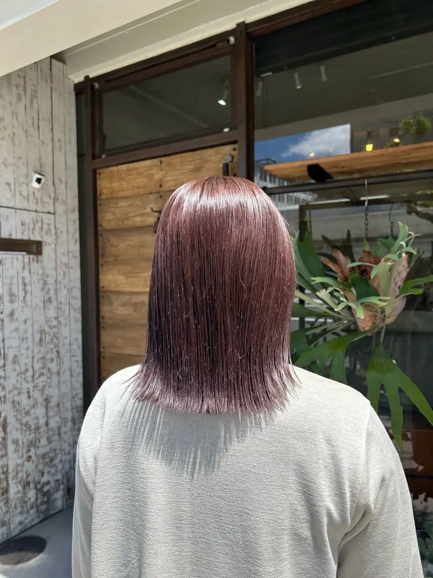 カラー ブラウンカラー ピンクカラー 🪴 Rimi🪴のヘアスタイル