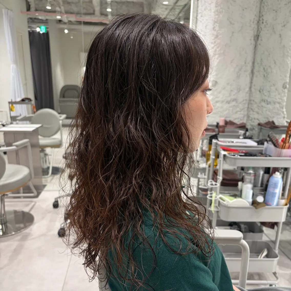 セミロング パーマ カット パーマ HARUHI 銀座 美容師౨ৎ⋆˚のヘアスタイル
