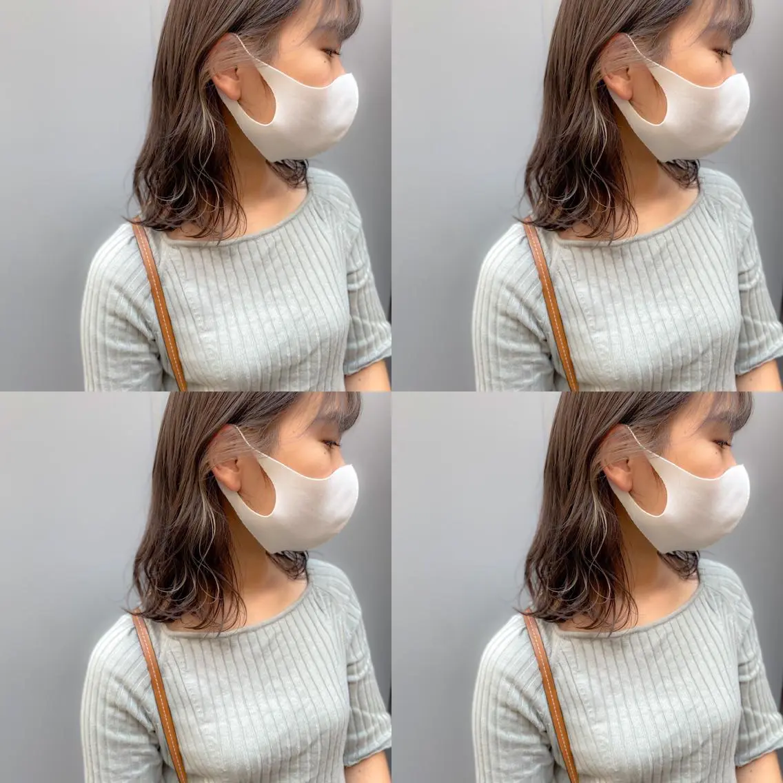 ミディアム カラー ヘアアレンジ インナーカラー ボブ 外ハネヘア 竹内啓太 ボブのヘアスタイル