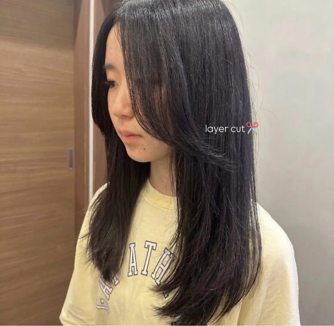 セミロング レイヤーカット カット 🧡カットモデル募集 / miyu🧡のヘアスタイル