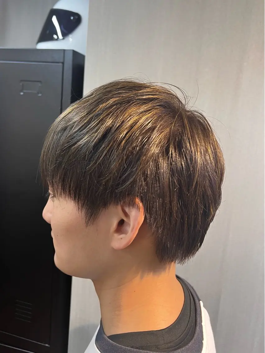 ショート カット ヘアカラー 毛流れ•波巻きパーマ 特化🔥🌊瀬川竜生のヘアスタイル