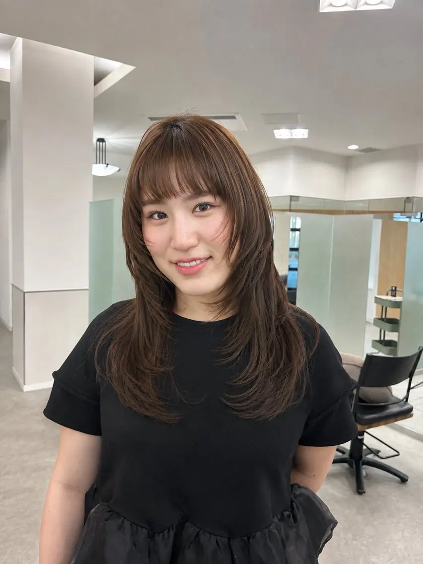 ロング レイヤーカット🍀 さとのヘアスタイル