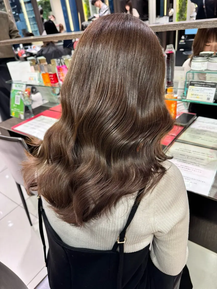 セミロング ヘアカラー トリートメント もえ🦋🫧カラー/ 縮毛/ヘアアレのその他イメージ