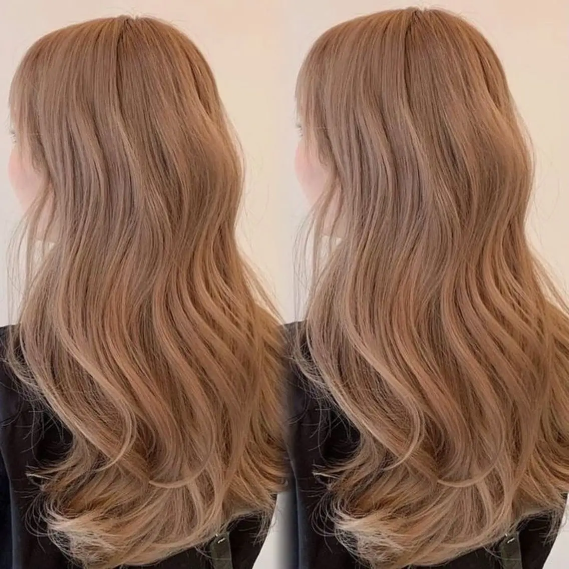 ロング カラー ベージュカラー ヘアカラー トリートメント ヘッドスパ ヘアセット 淡色/ワンホンヘア 🤍MINORIのヘアスタイル