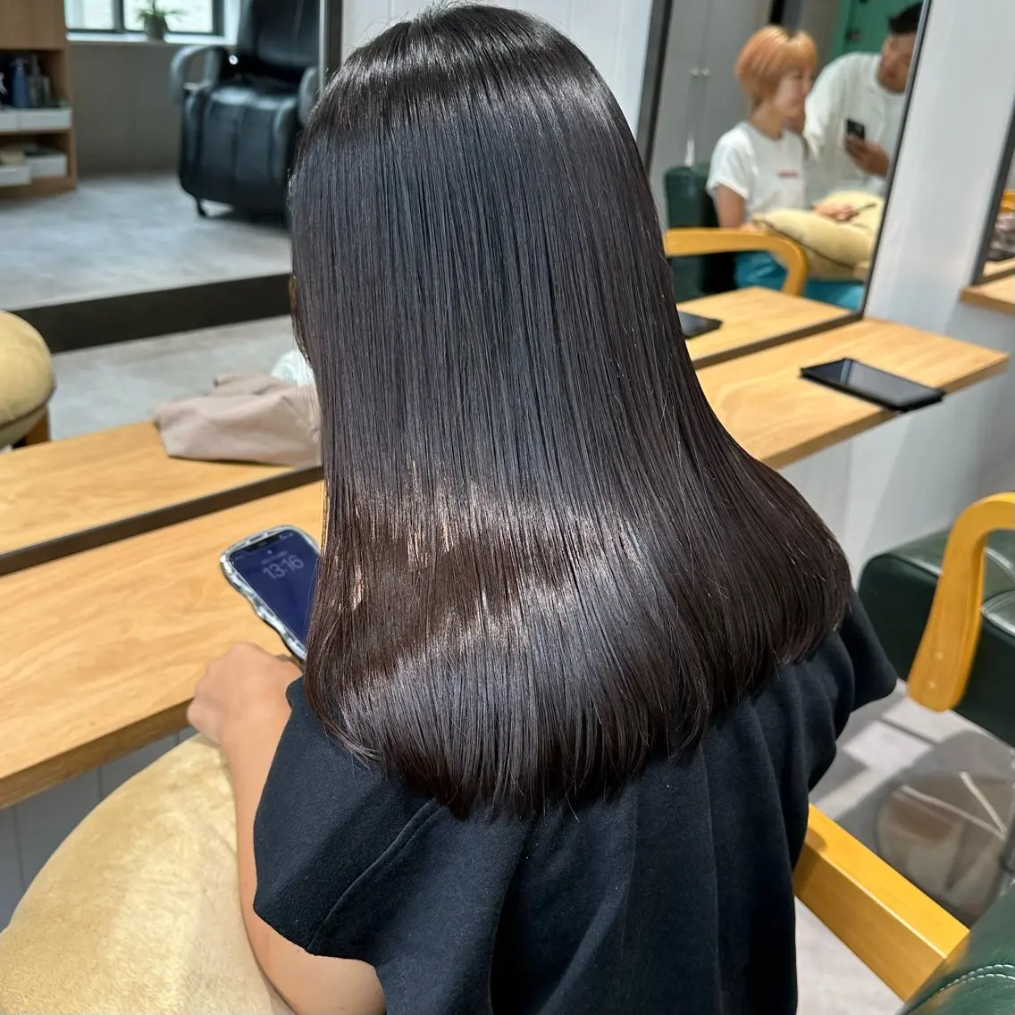 ロング 縮毛矯正 カット 縮毛矯正 トリートメント 髪質改善 イオリのヘアスタイル