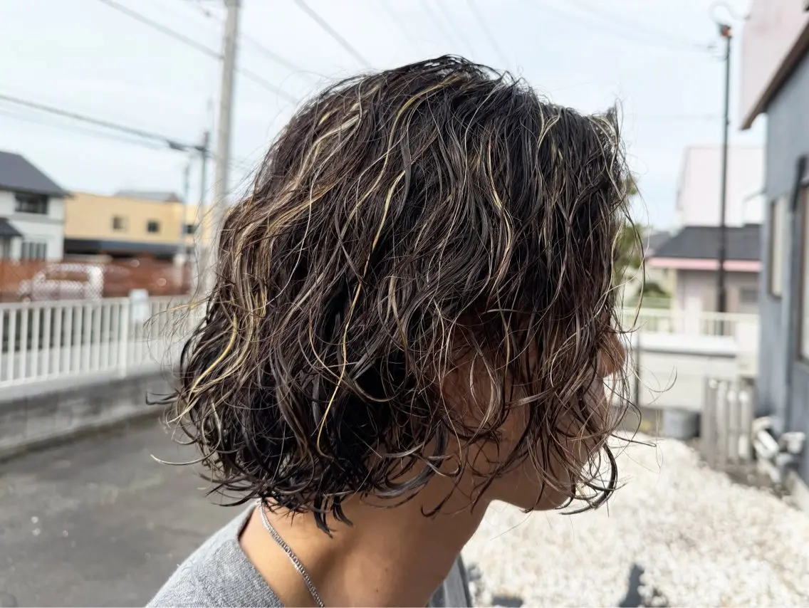 メンズ メンズメッシュ カット パーマ メンズ指名No.1 ✂︎松本明日翔のヘアスタイル
