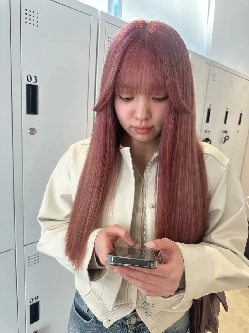 ロング カット ヘアカラー トリートメント 🎀韓国/髪質改善 長野美和🎀のヘアスタイル