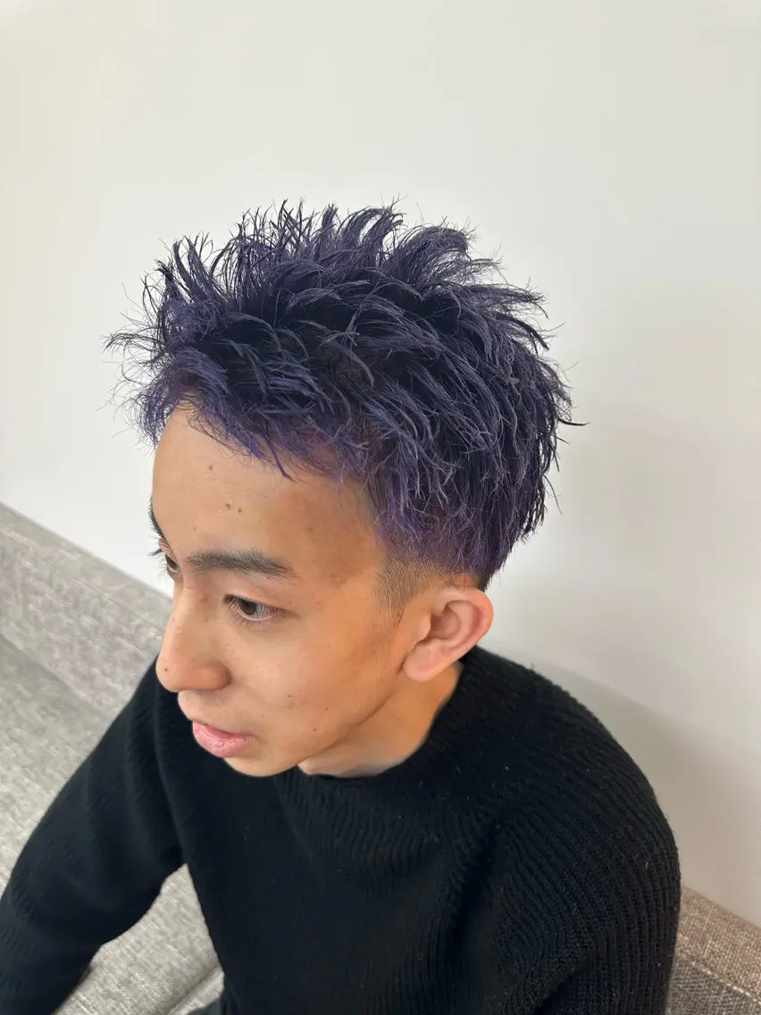 ショート カラー メンズ メンズハイトーン ハイトーンカラー 中村 虎のヘアスタイル