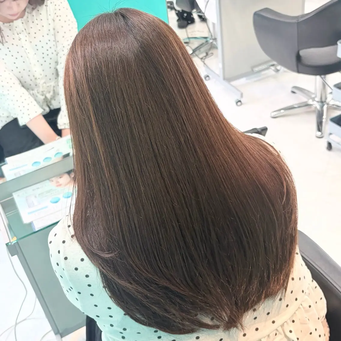 ロング カラー ショコラグレージュ グレージュ カット ヘアカラー トリートメント デザインカラー/ ボブ/Natsukiのヘアスタイル