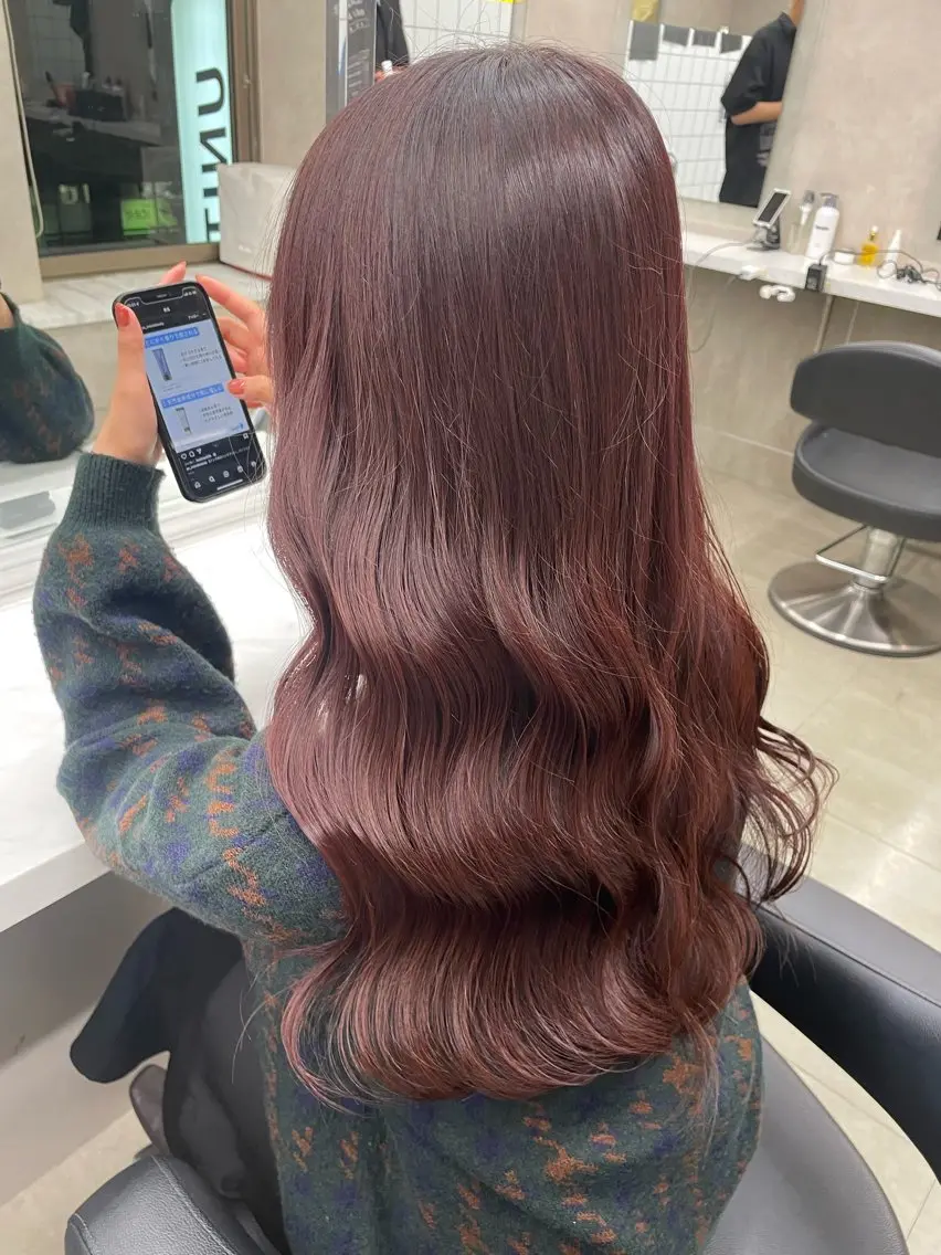 ロング カラー ヘアアレンジ ヘアカラー トリートメント ヘアセット 💗横浜美容室 💗HARUNAのヘアスタイル