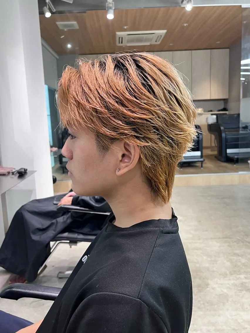 パーマ メンズ メンズブリーチ カット パーマ ⭐️fifth天神 パーマ特化/ますみゆのヘアスタイル