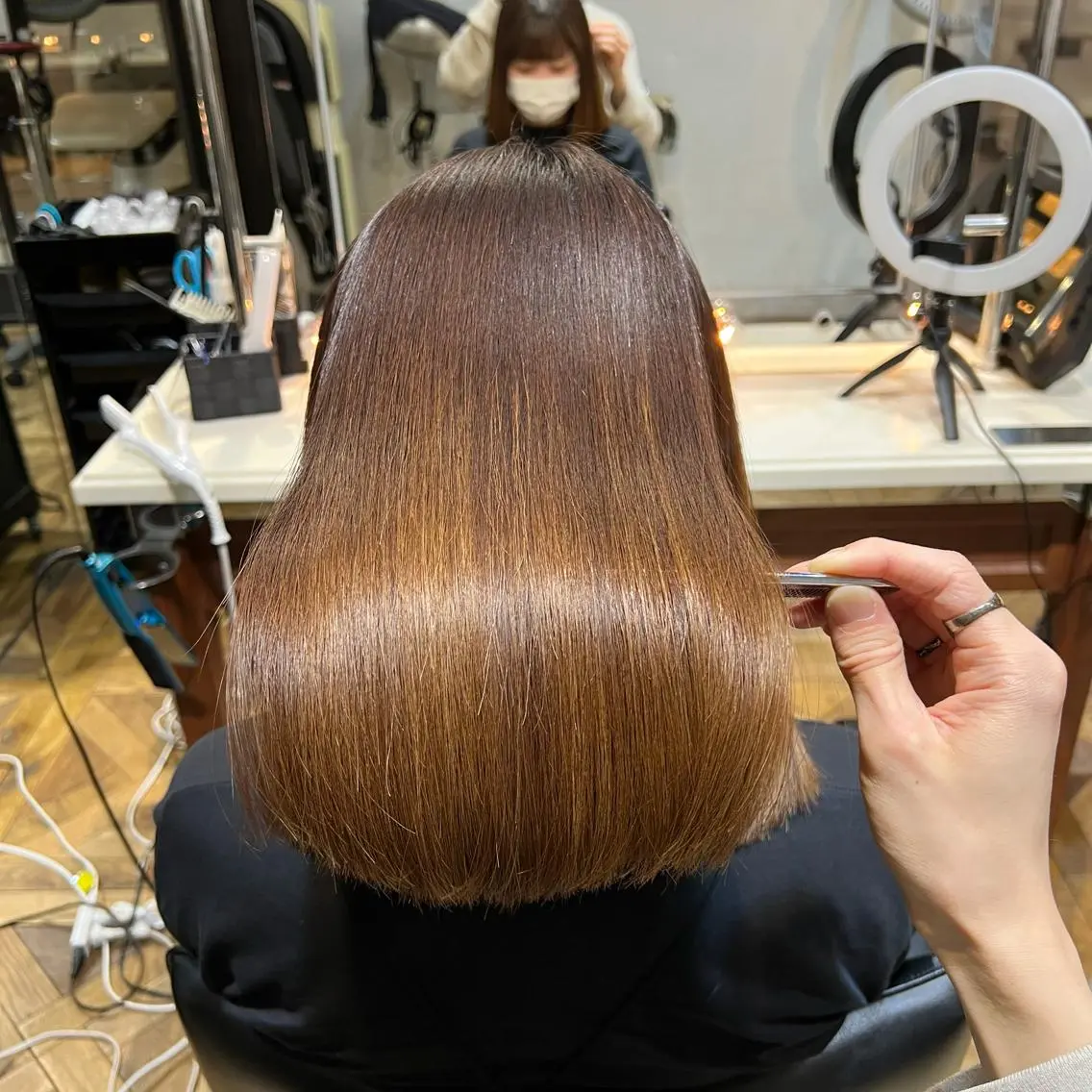 セミロング ⛄️艶カラー／ レイヤー⛄️和也のヘアスタイル