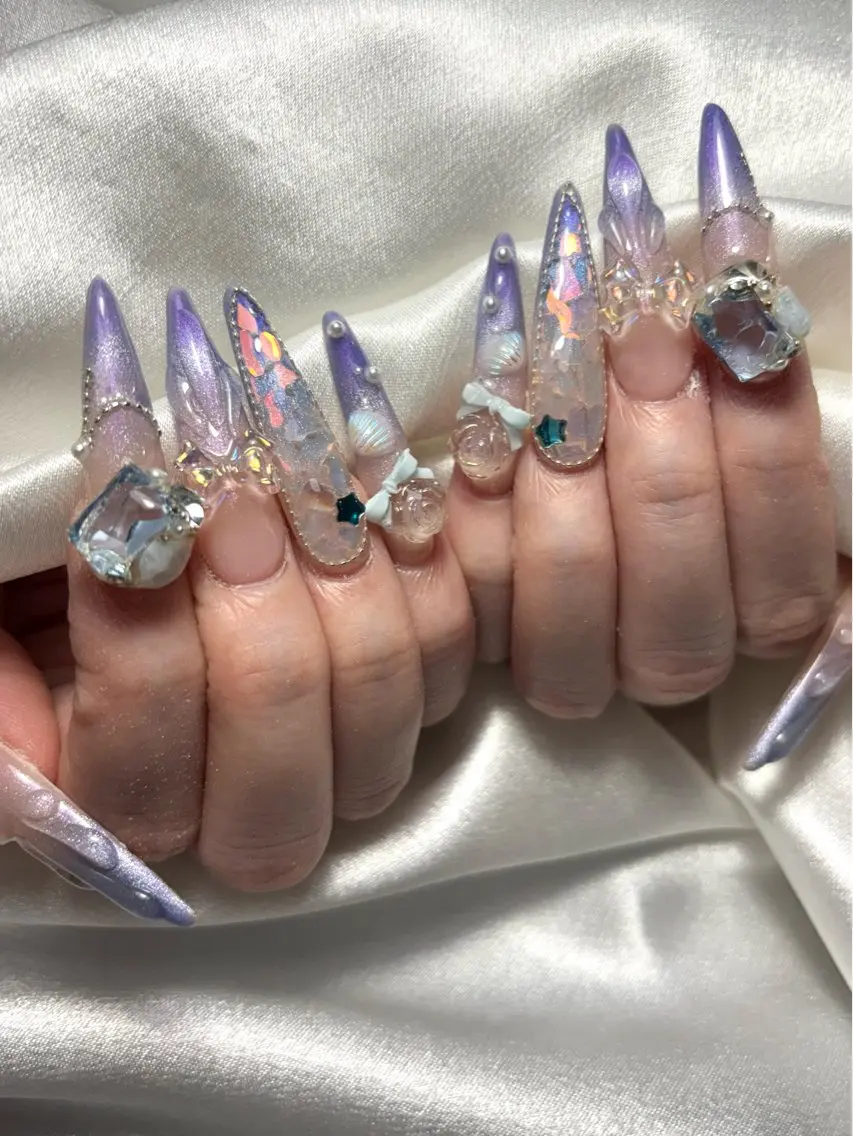 ネイル 長さ出し 持ち込み る るのネイルデザイン
