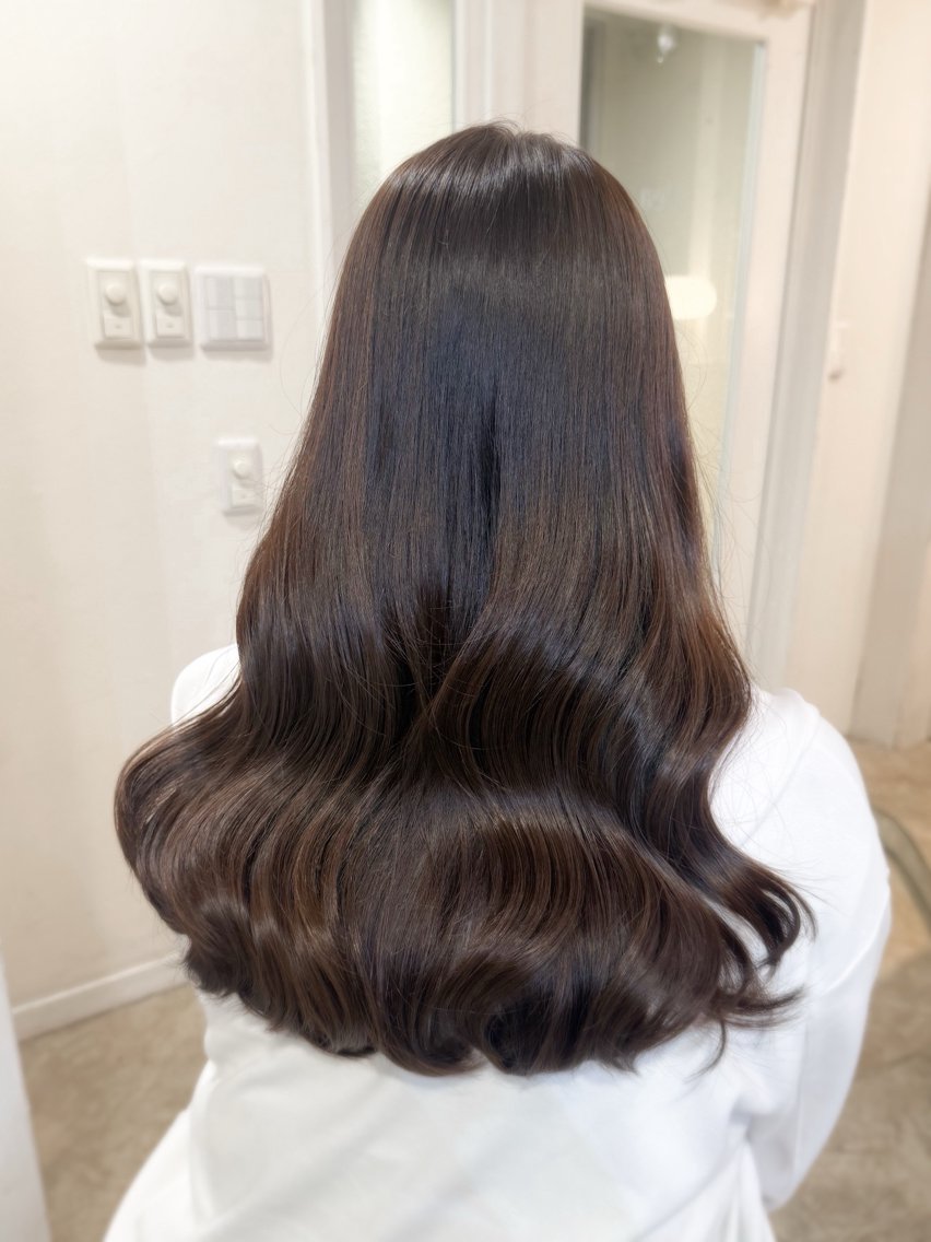 セミロング カラー ベージュカラー ダブルカラー グレージュ ミント オリーブグレージュ ヘアカラー トリートメント ミディアム/顔周り/ ベージュ🌼mayuのヘアスタイル