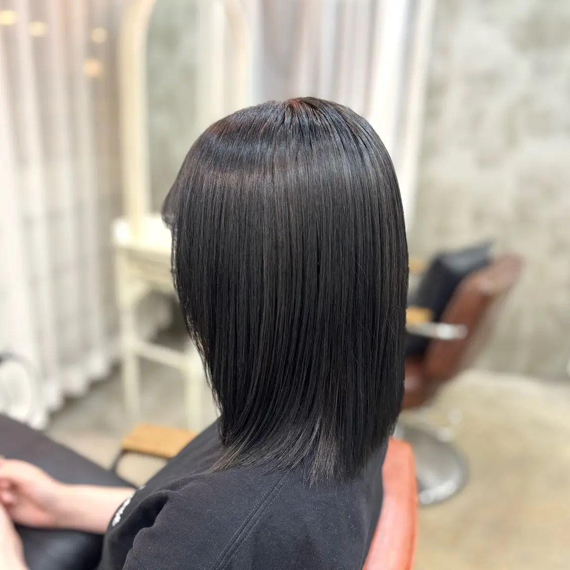 ミディアム カラー ヘアカラー トリートメント 艶髪‎カラー🤍 RIKAのヘアスタイル
