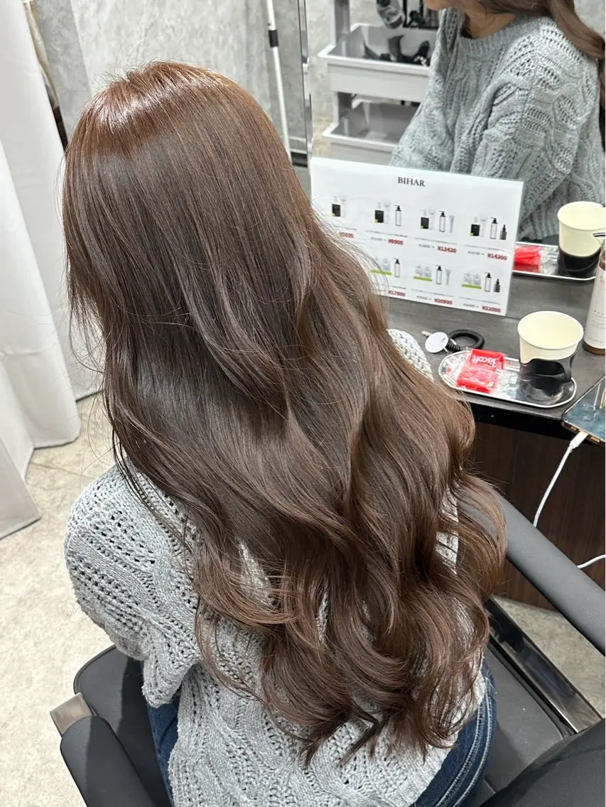 ロング カラー オキ コウタのヘアスタイル