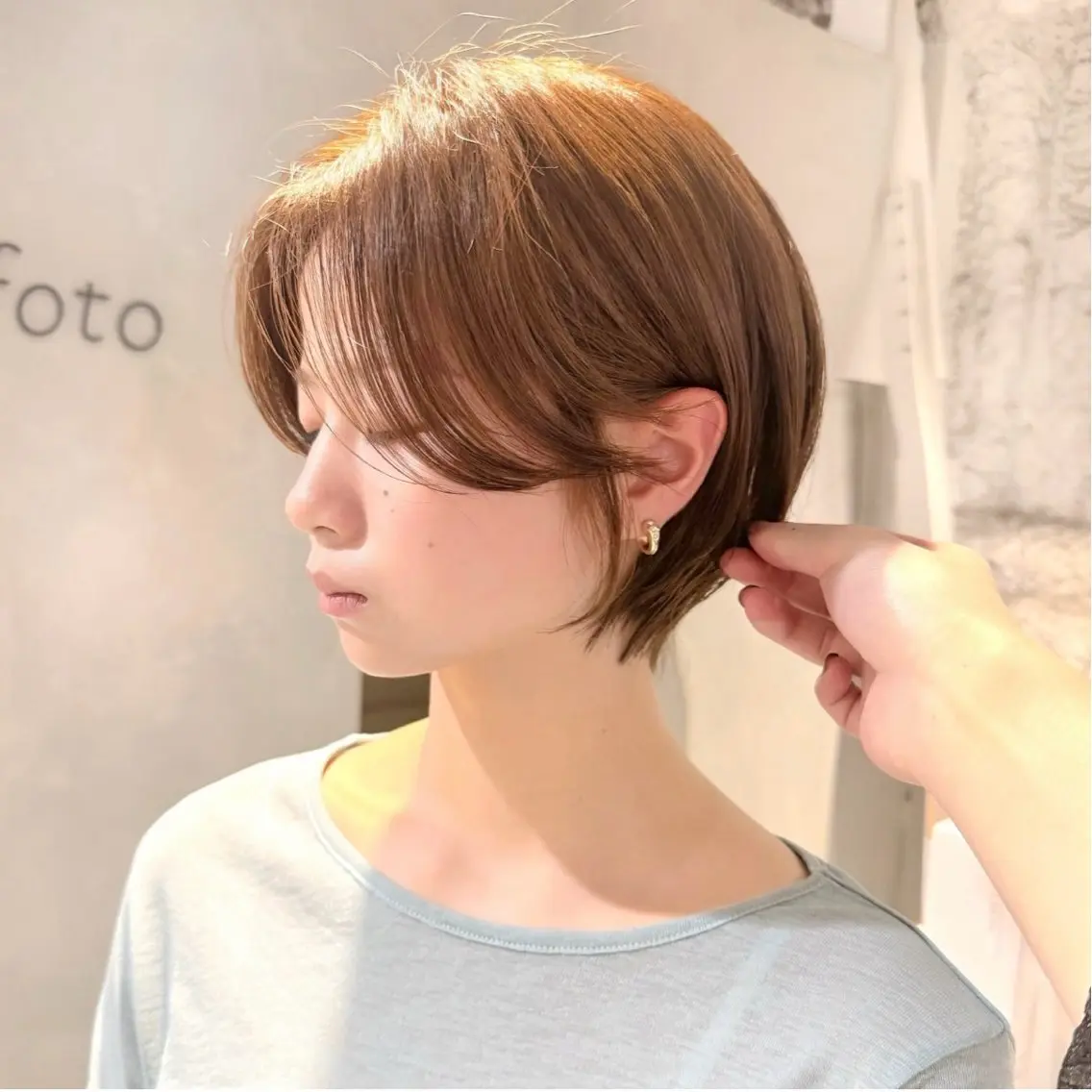 ショート カット ヘアカラー 骨格診断で絶対可愛い ✨丸みショート✨凌弥のヘアスタイル