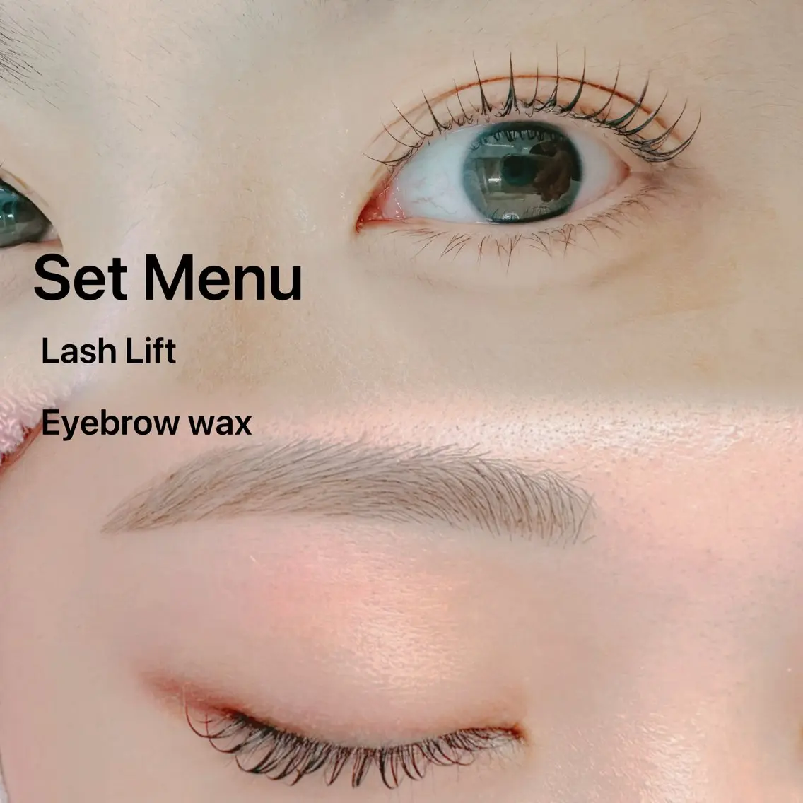 "set menu " ݁𖥔.アイブロウwax + まつげパーマ݁𖥔.の写真