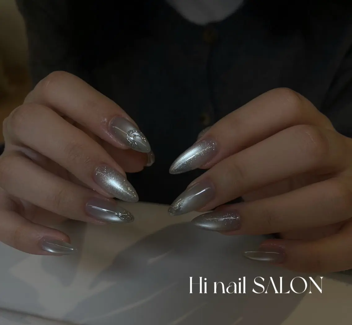 ネイル チークネイル フラッシュネイル フレンチネイル キラキラネイル 韓国ネイル LINEA.nail 代官山のネイルデザイン