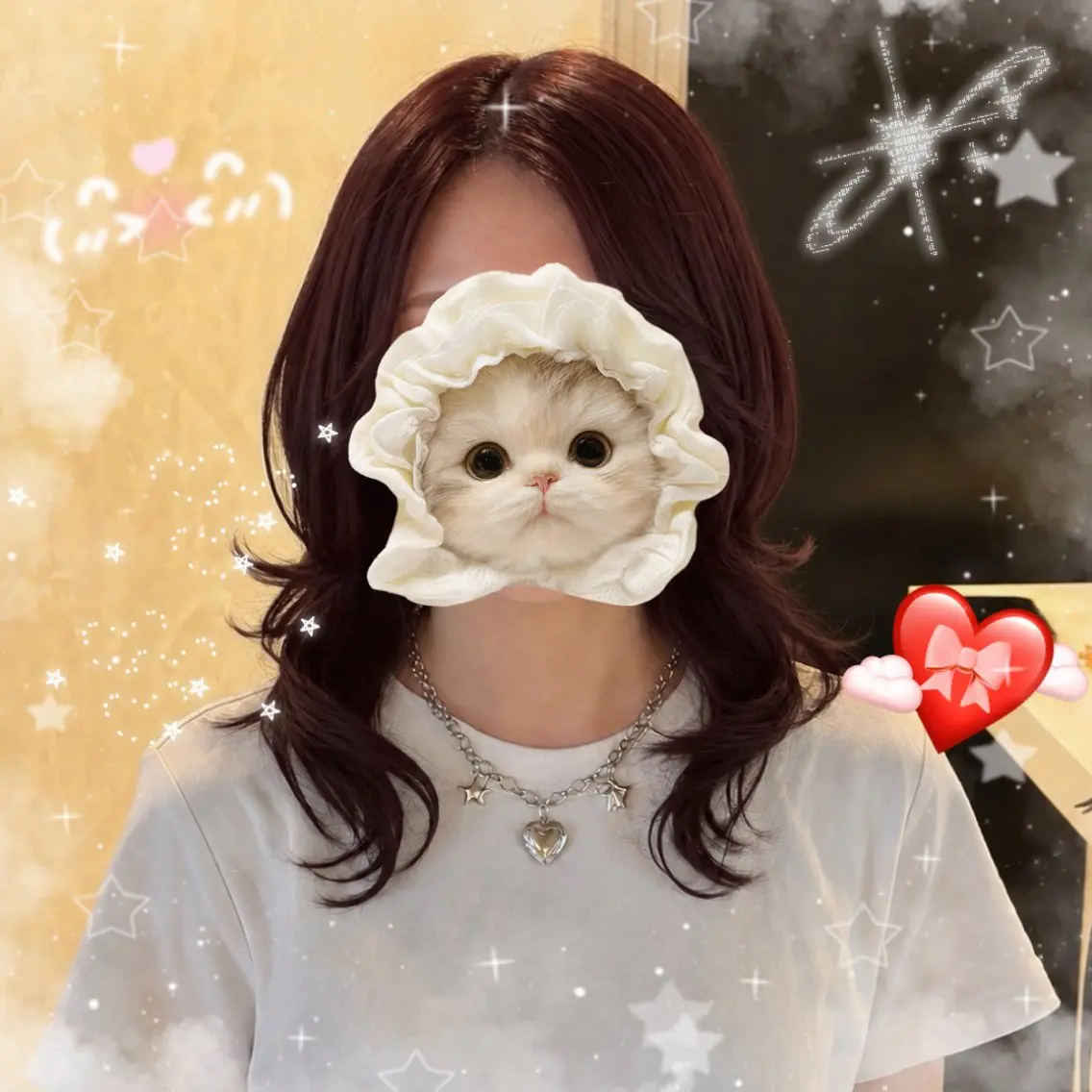 ミディアム ハッシュカット レイヤーカット カット ヘアカラー トリートメント こっくり秋カラー 星川🌟のヘアスタイル