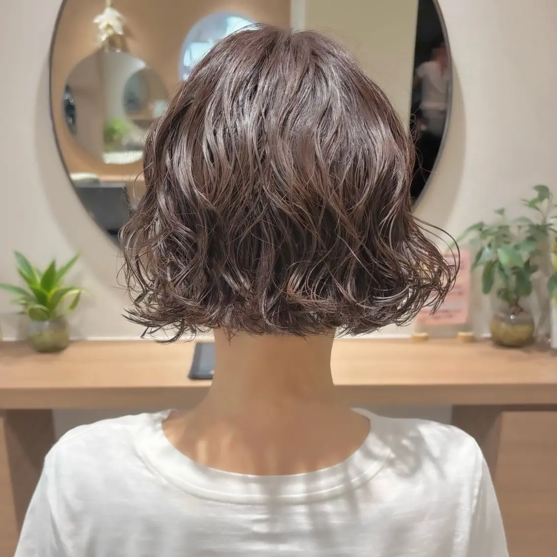 ミディアム パーマ カット パーマ AMI ウルフ/ショートのヘアスタイル