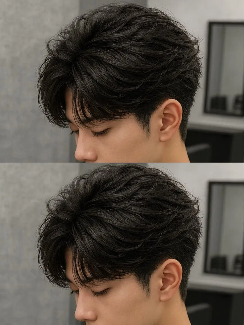 ミディアム パーマ ヘアアレンジ メンズ ミディアムパーマ メンズパーマ メンズツイストパーマ 波巻きパーマ ツイストパーマ カット パーマ トリートメント ヘッドスパ ヘアセット 🔥ニュアンス フェザー小林海斗🔥のヘアスタイル