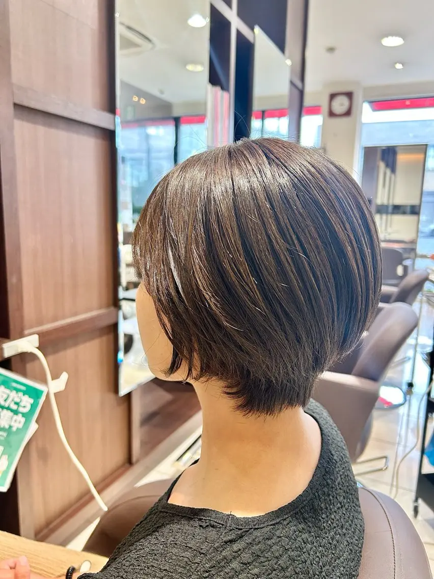 ショート 丸みショート ショートヘア ヘアカラー 宮崎 妃楠のヘアスタイル