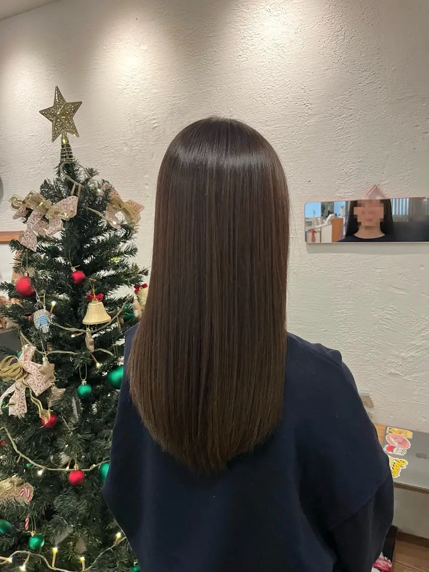 ロング カラー 透明感カラー 栗林 惟のヘアスタイル