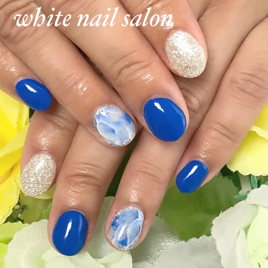 ネイル アートネイル フレンチネイル ジェルネイル ハードジェル 持ち込み ハンドネイル white nail salonのネイルデザイン