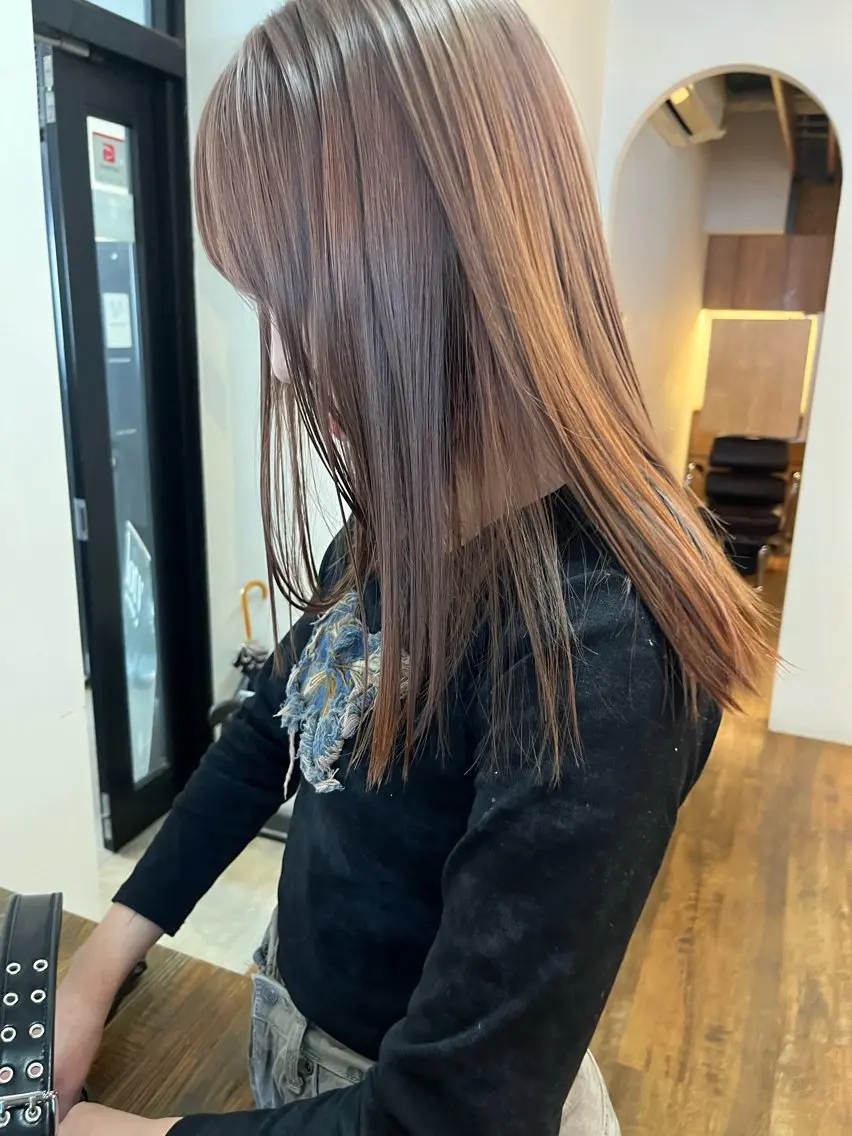 ケアブリーチ+カラー+髪質改善3stepバイカルテTR ¥21,580 ⇒ ¥15,000の写真