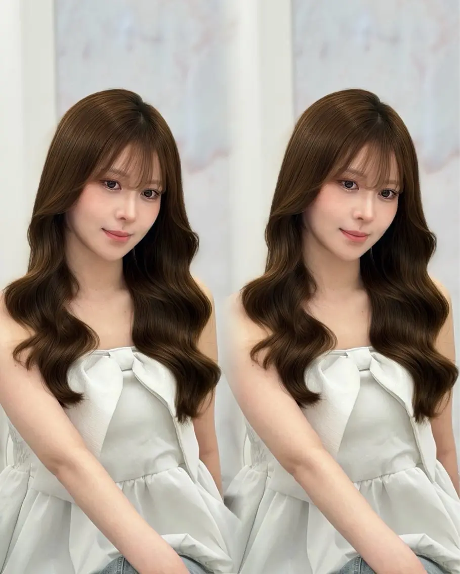 ロング カラー ヘアアレンジ ブラウンカラー 透明感カラー ナチュラルブラウン トリートメント ヘアカラー トリートメント あずみん/COA銀座 ♡/透明感カラーのヘアスタイル