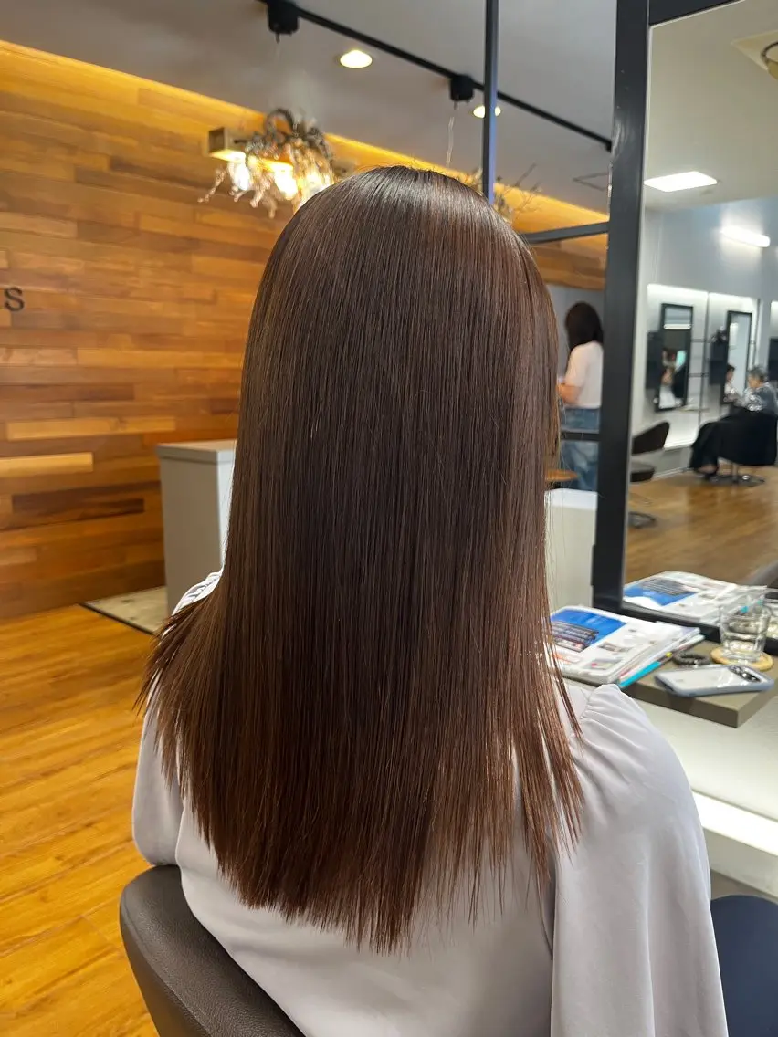 ロング 髪質改善 オ ギのヘアスタイル