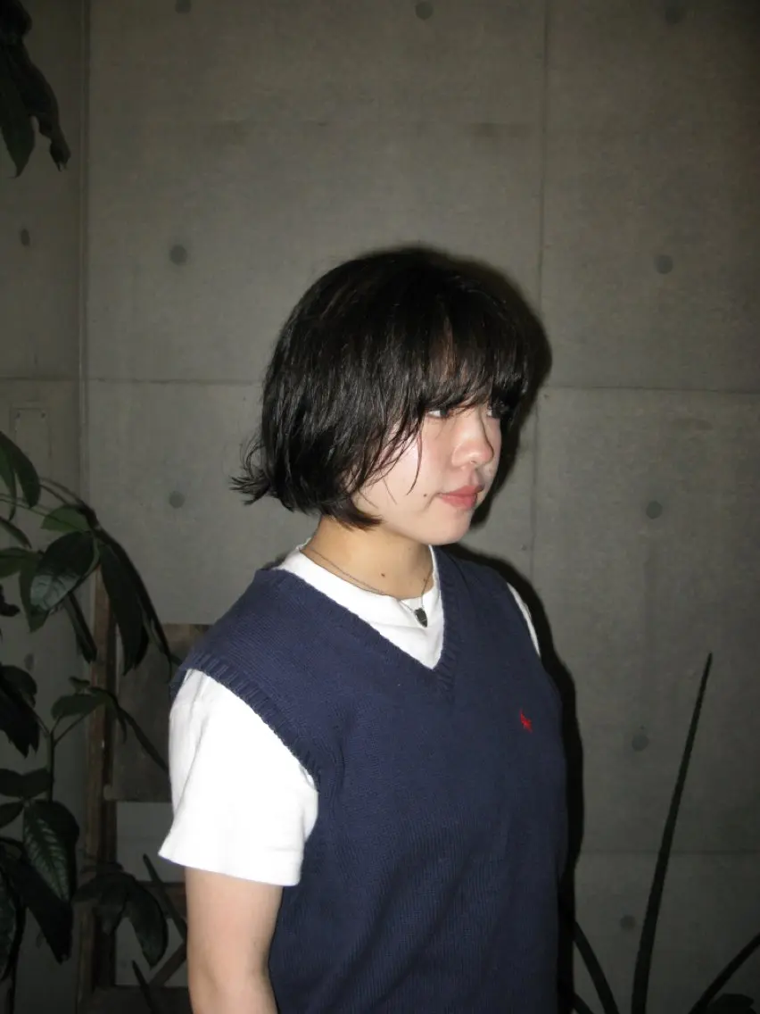 ショート パーマ ヘアアレンジ 松井 七瀬のヘアスタイル