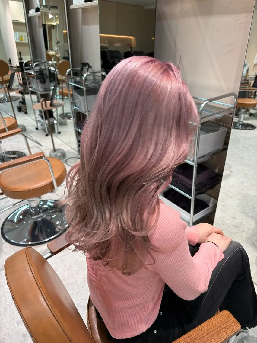 ロング カラー ヘアカラー トリートメント ヘッドスパ ヘアセット 似合わせレイヤー✨️ RIEのヘアスタイル
