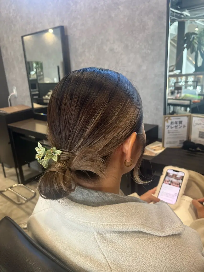 ミディアム ink aiのヘアスタイル
